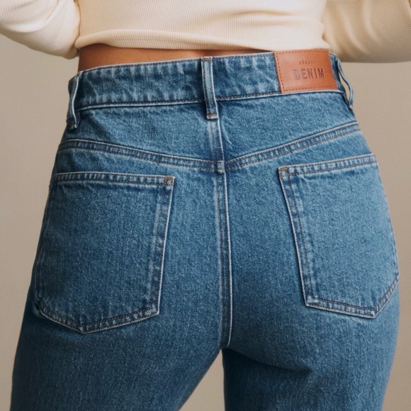 Sezane Le Flare Denim Blue - Size 10 - Picture 3 of 6